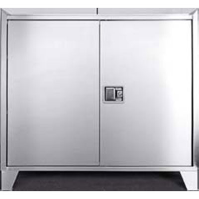Stainless Steel Cabinet with Paddle Latch Handle - 48"W x 24"D x 37"H