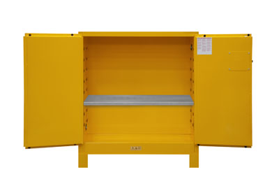 Flammable Safety Cabinet, Legs, 30 Gallons (114L), Manual Close Doors