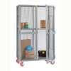 All Welded Mobile Storage Locker w/ 1 Adjustable Shelf, 30'W x 48'D x 81'H