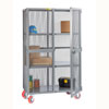 All Welded Mobile Storage Locker w/ 2 Adjustable Shelves