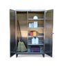 Stainless Steel Broom Closet Cabinet, 72"W