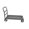 Perforated Platform Truck, 8' Pneumatic Cstrs, Lips Down 