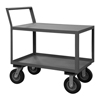 Low Deck Service Cart, 8" Semi-Pneumatic Cstrs