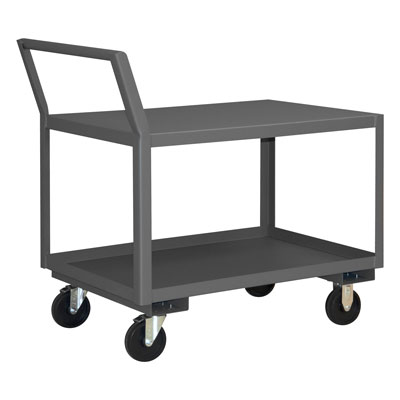Low Deck Service Carts, 5" Polyolefin Cstrs