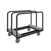 Panel Moving Trucks w/ 5' Polyurethane Casters & Carpeted Wood End Rails (1,000 lbs. capacity)