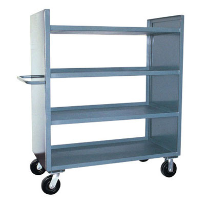 2-Sided Solid Truck w/ 4 Shelves, 30"W