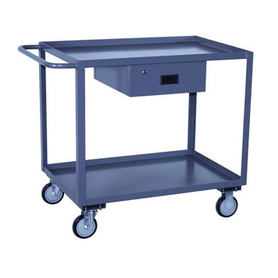 Specialty Service Cart w/ 2 Shelves & 1 Drawer, 24" Wide