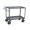 2 Shelf Ergonomic Handle Steel Vibration Reduction Cart, 24" Wide