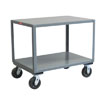 2 Shelf Reinforced Mobile Table, 2,400 lb. Capacity, 24" Wide