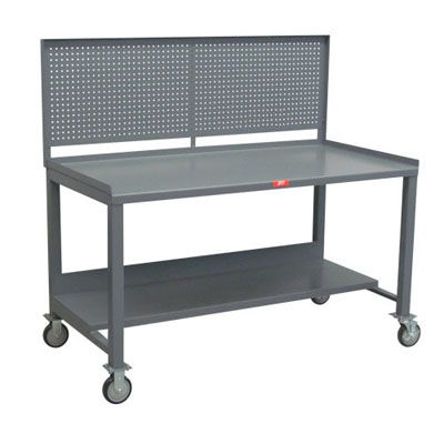 Mobile Work Bench w/ Pegboard, 36"W