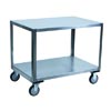 Stainless Steel Transfer Cart w/ Steel Rigs & 5' Urethane Casters, 24' Wide