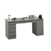 Electronic Workbench With Steel Top And Modular Pedestals