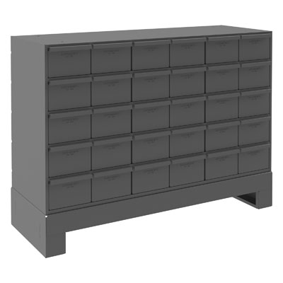 30 Drawer Cabinet System - Small Parts Storage, 11" Deep  Drawers