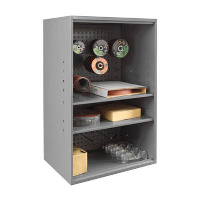 Abrasive Storage Cabinet,  Pegboard, 2 Shelves, Wall Mountable