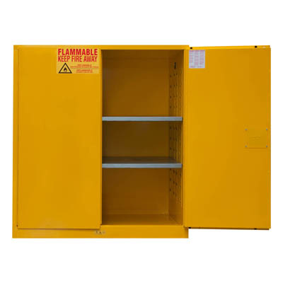 Flammable Storage Cabinet, 120 Gallon, Manual Closing Doors