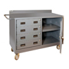 48' Wide Mobile Cabinet w/  4 Drawers & Lockable Storage Compartment
