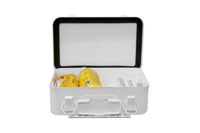 10 Unit Metal First Aid Kit Box