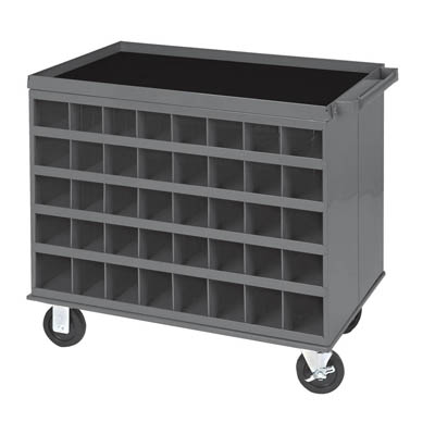 2 Sided Cart with 80 Bins 
