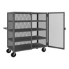 HTL Series Security Mesh Truck, 3 Fixed Shelves|1 Base Shelf,  2 Doors