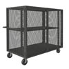 Mesh Style Security Trucks with Double Doors, 1 Shelf, 60-1/2"W x 26-1/16"D x 56-7/16"H