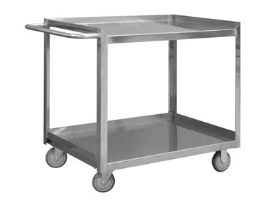 Stainless Steel Stock Cart, 3 Shelves (500 lbs. Capacity)