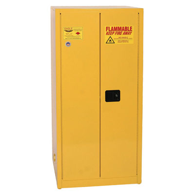 Flammable Liquid Safety Cabinet- 60 Gallon Capacity (Self-Closing), One Door