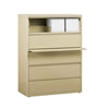 HL8000 Series 5 Drawer Lateral File Cabinet w/Posting Shelf and Roll-Out Binder Storage, 42' Wide
