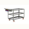 3-Shelf Order Picking Truck with Storage Pocket, Lipped Shelves (1,200 lbs. capacity)