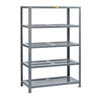 Heavy Duty Welded Steel Shelving- 5 Perforated Shelves, 18' & 24' Deep