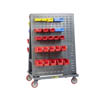 Mobile "A" Frame- Lean Tool Cart w/ 1 Pegboard & 1 Louvered Panel