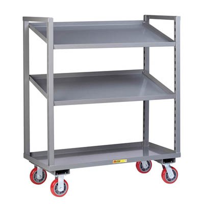 Adjustable Height Multi-Shelf Truck, 2 Shelves (800 lbs. Capacity Per Shelf)