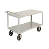 Flush Shelf Merchandise Collector, 8' Mold-On Rubber Casters (2,400 lbs. capacity)