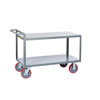 Flush Shelf Merchandise Collector, 8' Polyurethane Casters with Brakes (3,600 lbs. capacity)