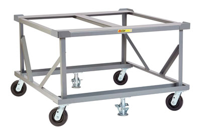 Fixed Height Mobile Pallet Stand w/ Open Deck