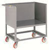 Raised Platform Box Truck w/ Solid Sides & Open Base, 3-Sided Model (1,200 lbs. Capacity)