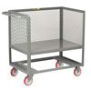 Raised Platform Box Truck w/ Expanded Metal Sides & Open Base, 3-Sided Model (2,000 lbs. Capacity)