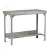 Welded Steel Workbench w/ Back and End Stops, 24' Deep