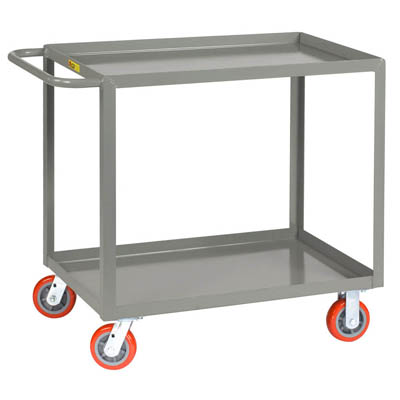 Welded Service Cart, Lipped Shelves (2,000 lbs. capacity)
