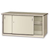 CS Series Sliding Door Cabinets Basic + Door & Shelf Steel Top 28' Deep