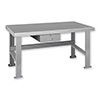 FD Series Welded Steel Benches Basic + Drawer 120'  Wide