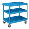 SCF Series Flat Top Stock Carts - 3 Shelves, 18'W