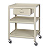 TU Series Utility Tables & Carts 19'W x 25'D w/ 3 Shelves & 1 Drawer
