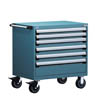 R5BEE-3001, Heavy-Duty Mobile Cabinet, 6 Drawers