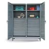 Double Shift Industrial Cabinet w/ 14 Drawers, 60'W x 24'D x 78'H