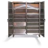 Stainless Steel Double Shift Cabinet with Drawers