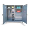 Double Shift Uniform / Combination Cabinet with 7 Drawers