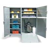 Janitorial Storage Cabinet with VAC Door & Ramp 
